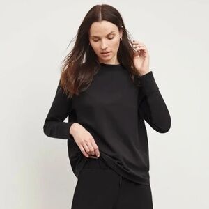 M.M. LAFLEUR Ellie Crewneck Sweatshirt Black Size S